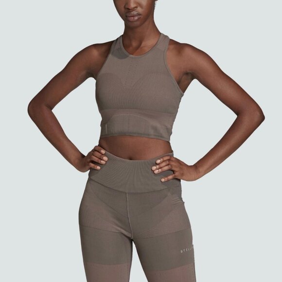 Adidas by Stella McCartney FI8222 Training Knit Tank Top Explorer S08 ( XS ) - Picture 2 of 5